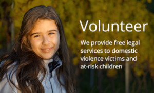 Photo of young girl with "Volunteer" button